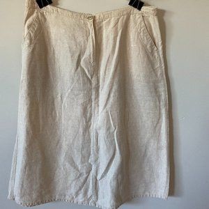 LLBean Linen Skirt *Host Pick